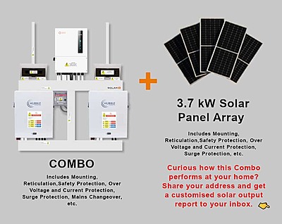 8.0 kW SOLIS S6 Hybrid Combo, c/w 2x 5.5 kWh HUBBLE Lithium Batteries