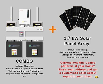 8.0 kW SOLIS S6 Hybrid Combo, c/w 2x 4.8 kWh PYLONTECH Lithium Batteries