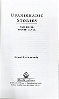 Upanishadic Stories And Their Significances Upanishadic Stories And Their Significances