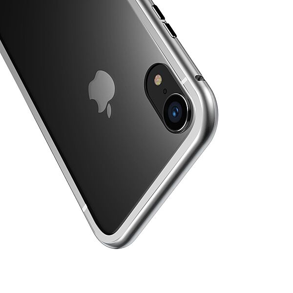 Baseus Magnetite Magnetic Hardware Case for iPhone XS Max & XS, XR - Silver - iPhone XS Max