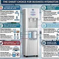 Kent Perk Chiller Cum Water Dispenser with inbuilt RO Purifier-Hot/Cold