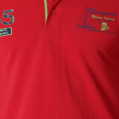 Actimaxx Lucas Fashion Cherry Red Polo T-Shirt (AX614) - Stylish Elegance and Unmatched Comfort