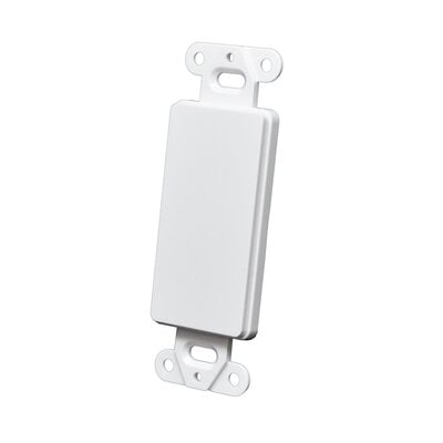 Decorator Blank Wall Plate - White Decorator Blank Wall Plate - White