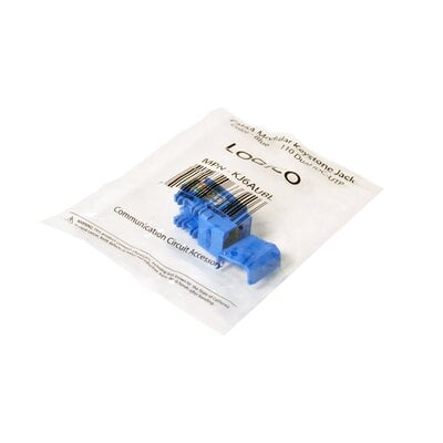 Modular Cat6a Utp Keystone Punch Down Type Blue Modular Cat6a Utp Keystone Punch Down Type Blue