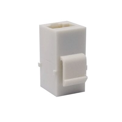 Cat6 Keystone Jack Coupler White