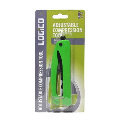 Adjustable Compression Tool F/Bnc/Rca Connector Green Adjustable Compression Tool F/Bnc/Rca Connector Green