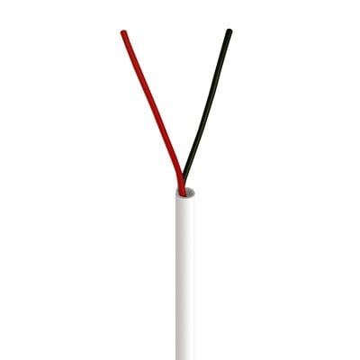 Security Cable 18/2 Bc Stranded Cmr/Cl3R 1000Ft White