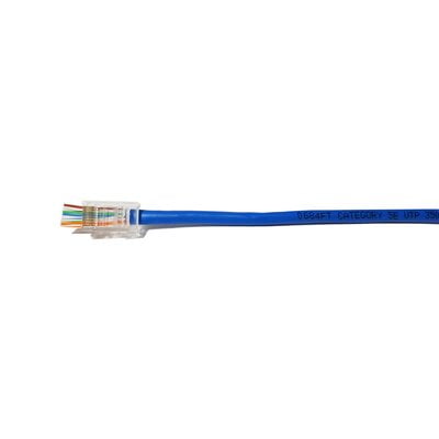 Rj45 Connectors, Non Shielded Cat5e Pass Through Rj45 Connectors, Non Shielded Cat5e Pass Through