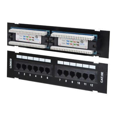 Cat5e Patch Panel 12 Port Wall Mounted Cat5e Patch Panel 12 Port Wall Mounted