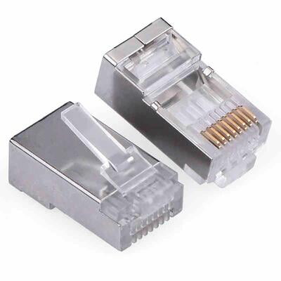 Cat6 Shielded Rj45 Modular Plug With Load Bar