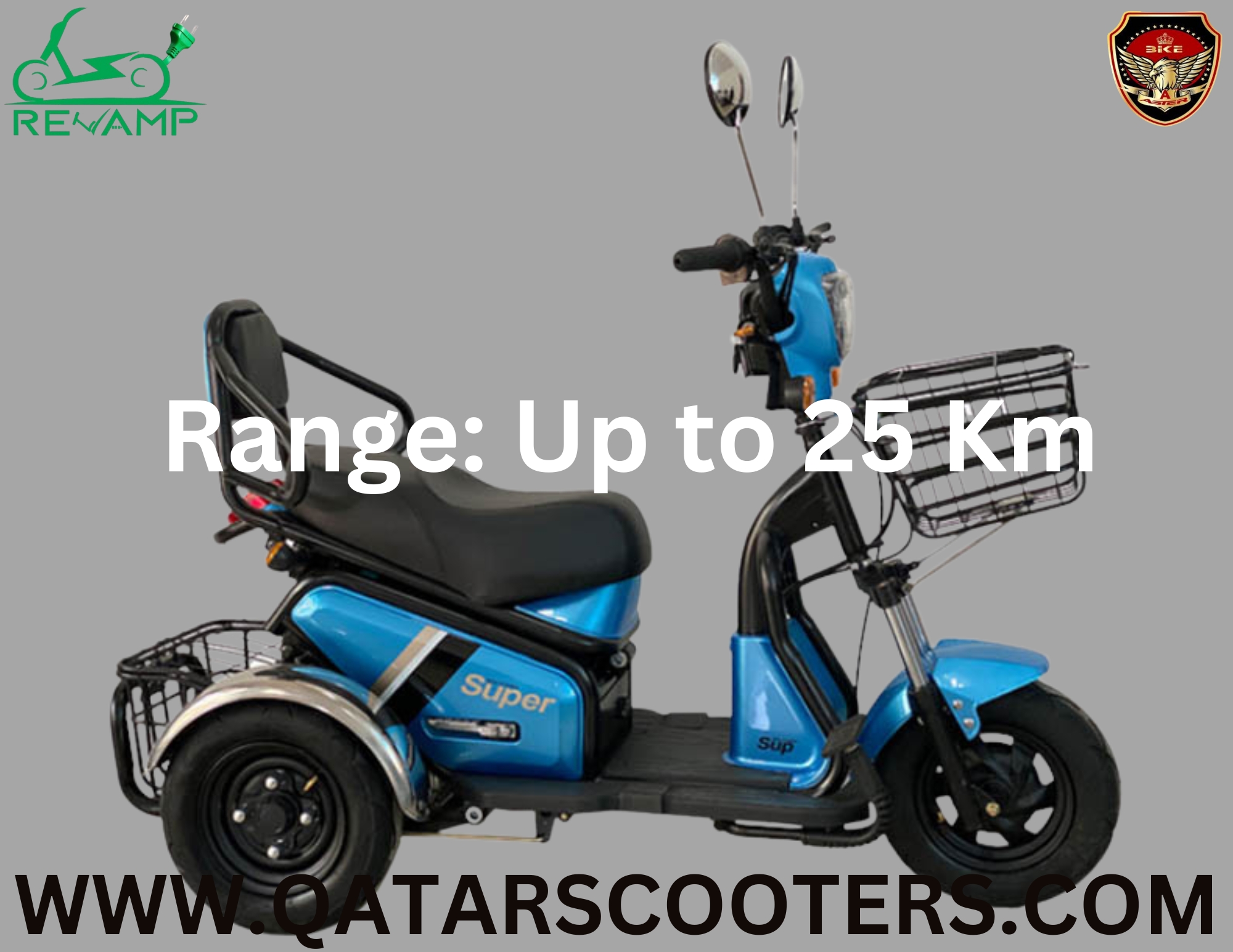 Revamp 3-Wheeler Electric Scooter (T20) Revamp 3-Wheeler Electric Scooter (T20)
