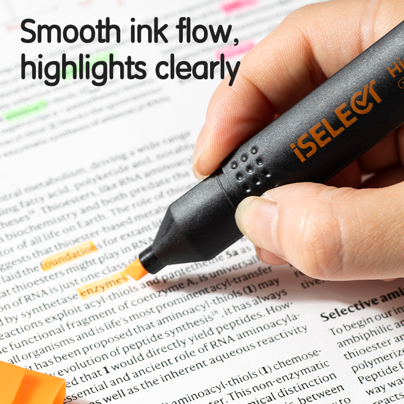 DELI UU601-4C ISELECT HIGHLIGHTER ASST 4PCS/WLT