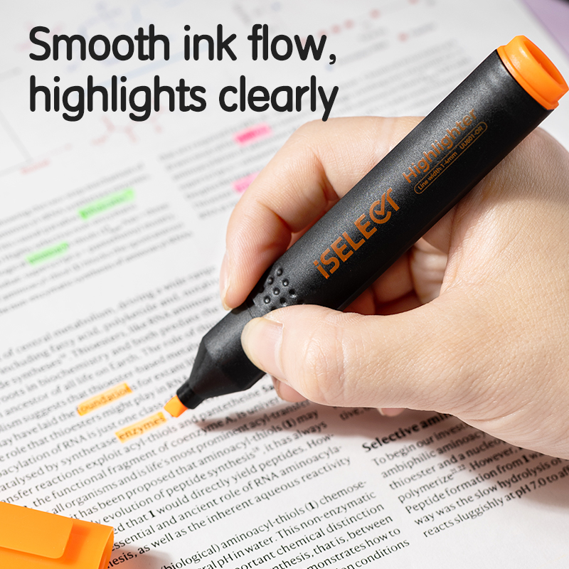 DELI UU601 ISELECT HIGHLIGHTER - ORANGE