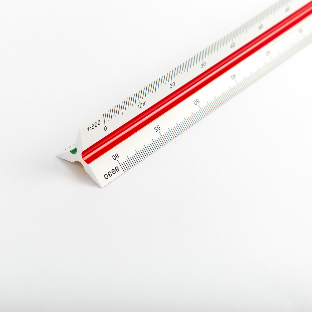 DELI E8930 TRIANGULAR SCALE RULER 30CM