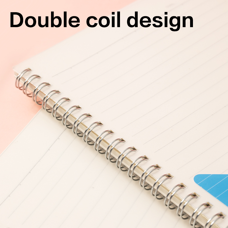 DELI N507 PP COVER SPIRAL NOTEBOOK A5 70G 60SHTS