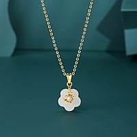 Jade Flower Necklace