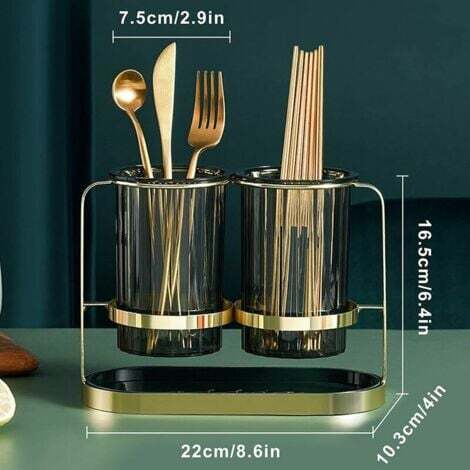 2IN1 ACRYLIC CUTLERY DRAINER