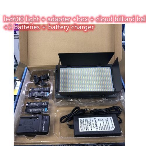 PRO LED 600 PHOTO AND VIDEO LED LIGHT KIT WITH TRIPOD STAND