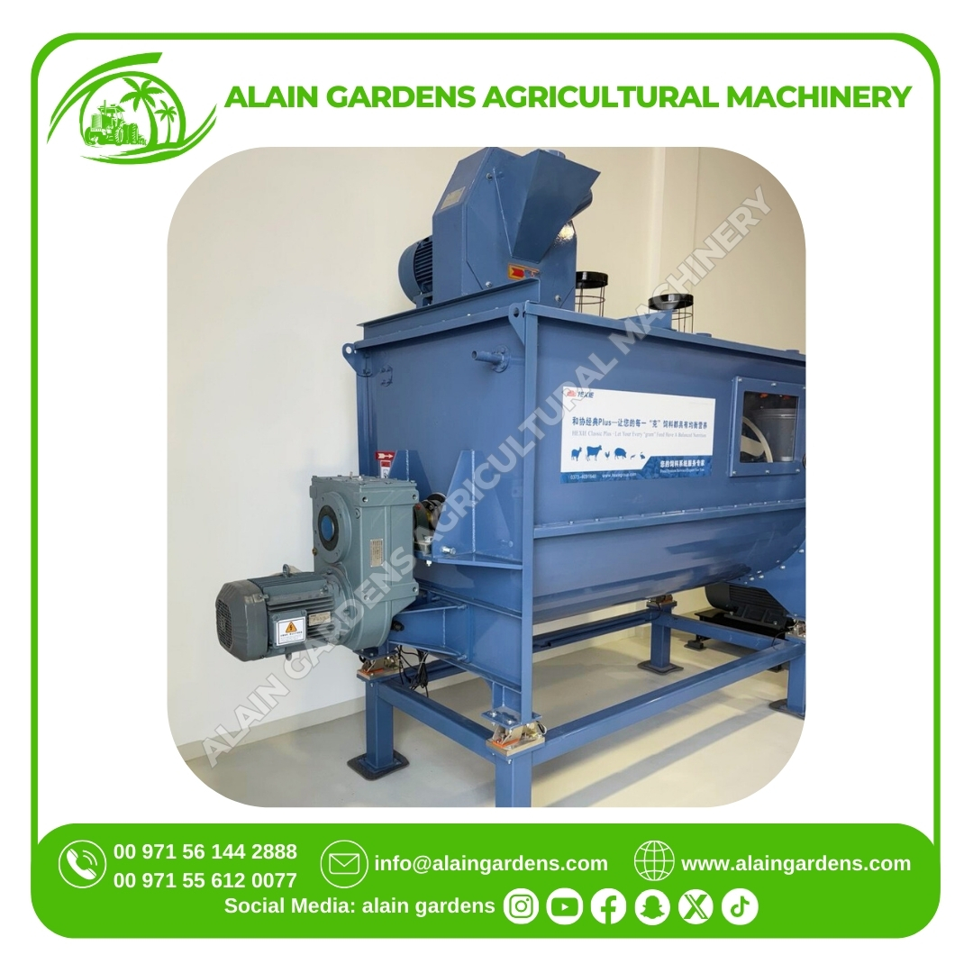Full Set Horizontal Feed Mixer – 1000 KG Capacity