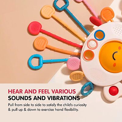 Amazkart Baby Pull String Teething Toy