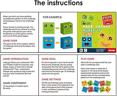 Amazkart Face Changing Cube Building Blocks Puzzle