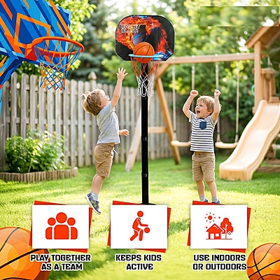 Amazkart 3-in-1 Basketball Play Set for Kids