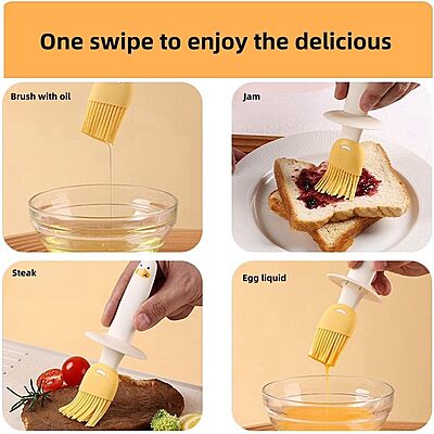 Amazkart Glass Oil Dispenser Bottle with Silicone Brush Amazkart Glass Oil Dispenser Bottle with Silicone Brush