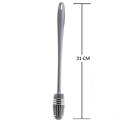 Amazkart Bottle Cleaning Brush Silicone Long Handle for Baby Bottle Amazkart Bottle Cleaning Brush Silicone Long Handle for Baby Bottle