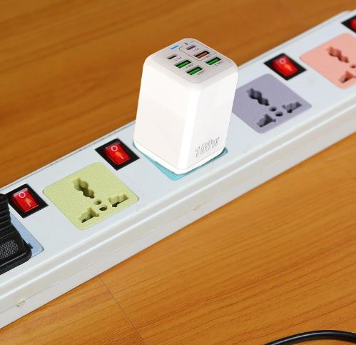 Cubo de Carga, Cargador Rápido USB C de 6 Puertos 150W