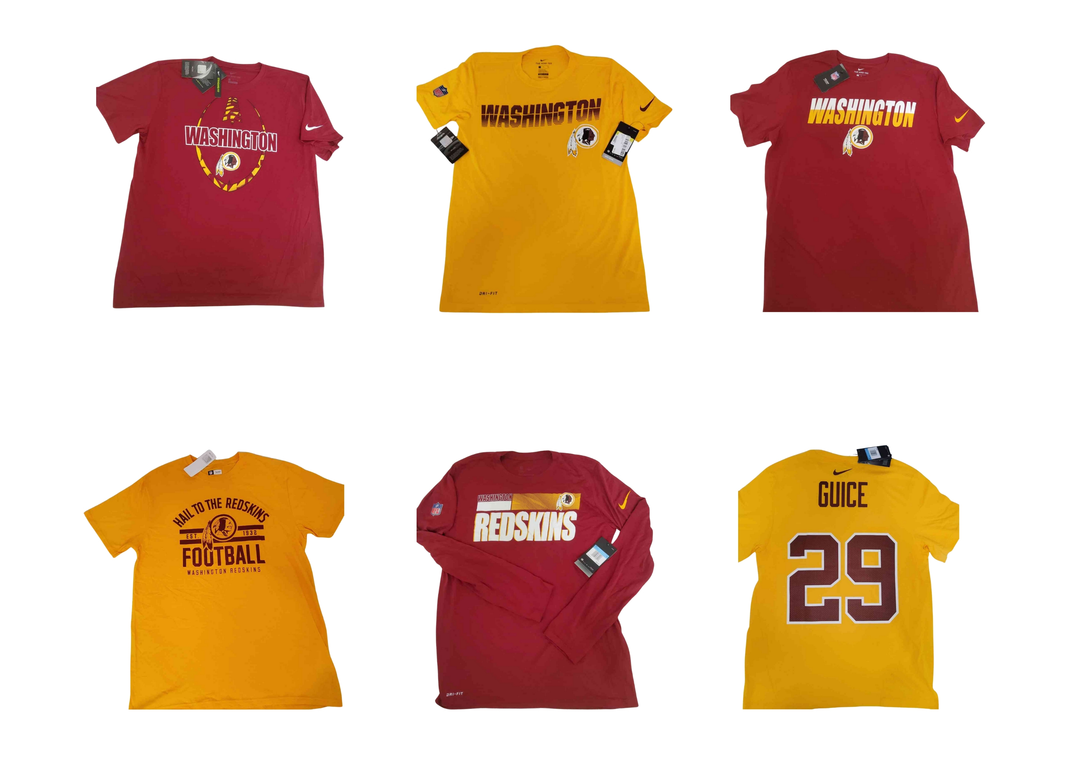 Pallet- 496 T-Shirts Nike Dry Fit - Legacy Team Colors - Retail $35 | $2.75 Each