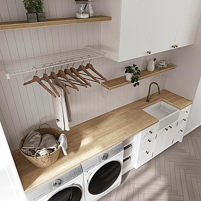 12ft Hevea Butcher Block 15 pcs