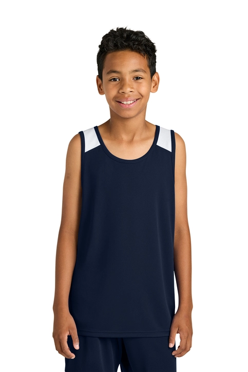 Sport-Tek® Youth Club Track Tank - YST446