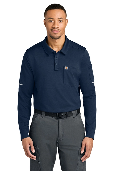 Carhartt® FLD & RSCU Long Sleeve Polo - CTC16129