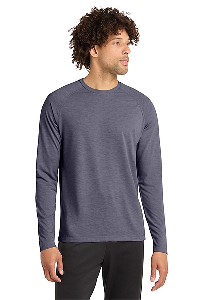 Sport-Tek® PosiCharge® Long Sleeve Tri-Blend Wicking Raglan Tee - ST400LS