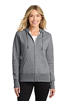 Port & Co™ Women's Core Fleece Full-Zip Hooded Sweatshirt - LPC78ZH