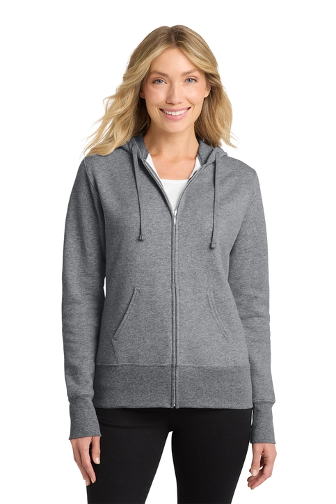 Port & Co™ Women's Core Fleece Full-Zip Hooded Sweatshirt - LPC78ZH