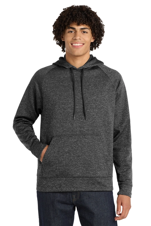 Sport-Tek® PosiCharge® Electric Heather Fleece Hooded Pullover - ST225