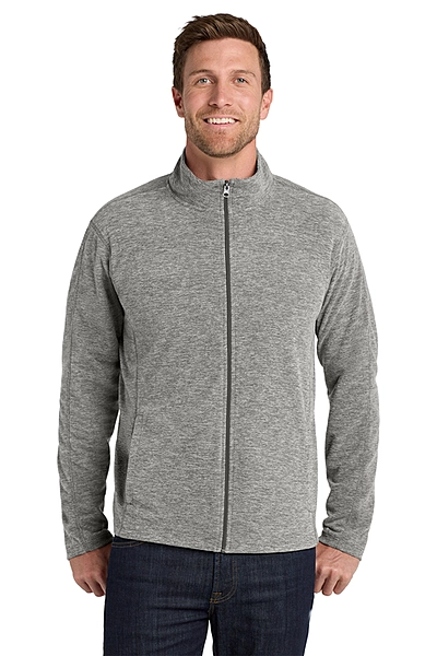 Port Authority® Heather Microfleece Full-Zip Jacket - F235