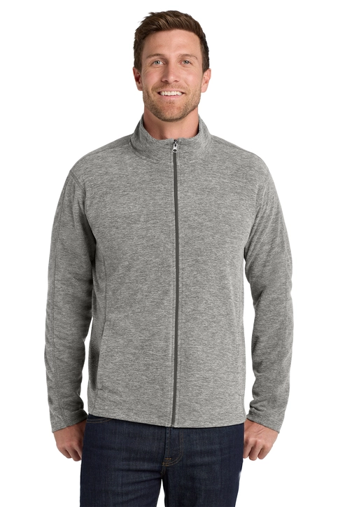 Port Authority® Heather Microfleece Full-Zip Jacket - F235