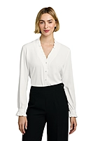 Brooks Brothers® Women’s Long Sleeve Ruffle Collar Blouse - BB18011