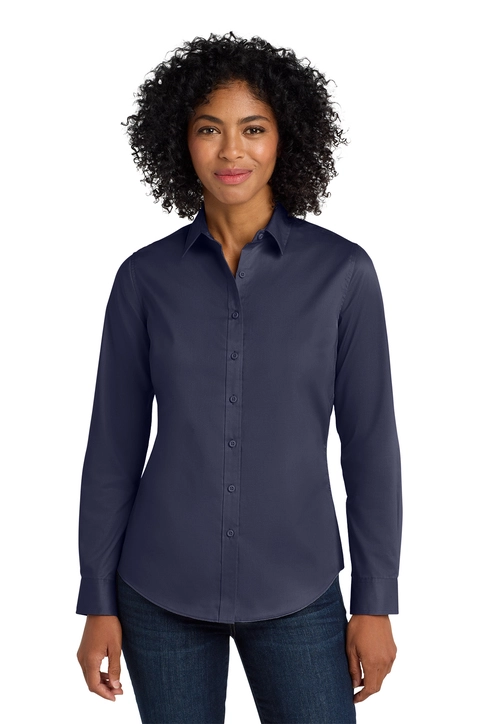 Port Authority® Women's SuperPro™ Twill Shirt - L663