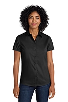 Port Authority® Women's Short Sleeve SuperPro™ Twill Shirt - L664