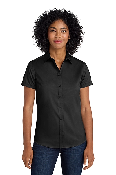 Port Authority® Women's Short Sleeve SuperPro™ Twill Shirt - L664