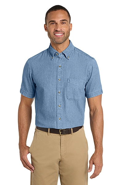 Port & Co™ Short Sleeve Value Denim Shirt - SP11