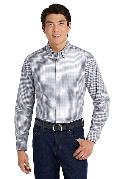 Port Authority® Broadcloth Gingham Easy Care Shirt - W644