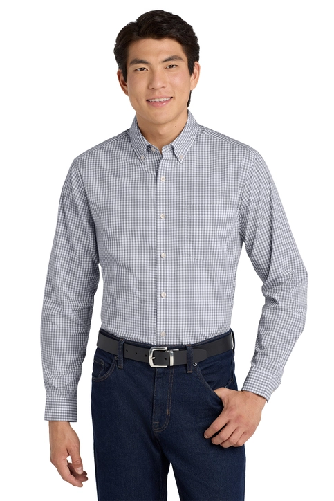 Port Authority® Broadcloth Gingham Easy Care Shirt - W644