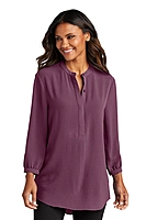 Port Authority® Women's 3/4-Sleeve Textured Crepe Tunic - LW713