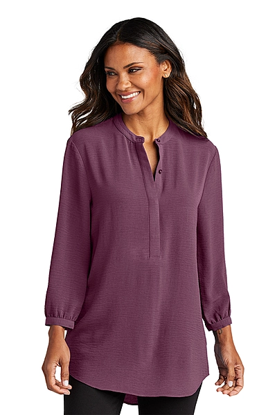 Port Authority® Women's 3/4-Sleeve Textured Crepe Tunic - LW713