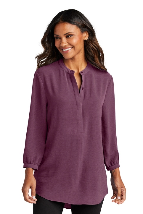 Port Authority® Women's 3/4-Sleeve Textured Crepe Tunic - LW713