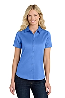 Port Authority® Women's Short Sleeve SuperPro React ™ Twill Shirt - LW809